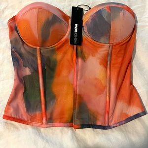 Fashionova watercolor corset top